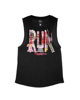 Black Flowy Tank / XS