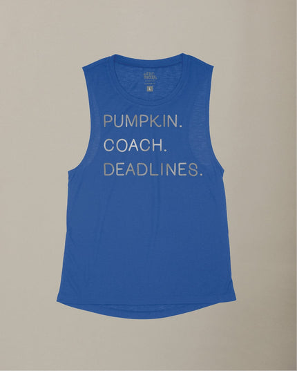 Pumpkin. Coach. Deadlines. Flowy Tank