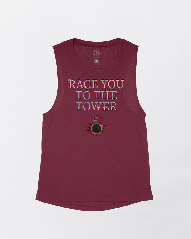 Race You To The Tower Flowy Tank