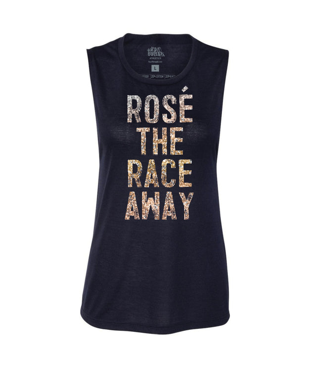 Rosé The Race Away Flowy Tank