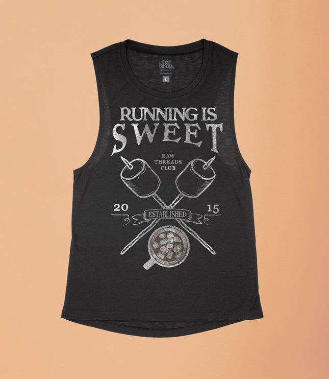 Running is Sweet Flowy Tank