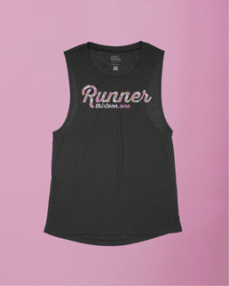 Black Flowy Tank / XS