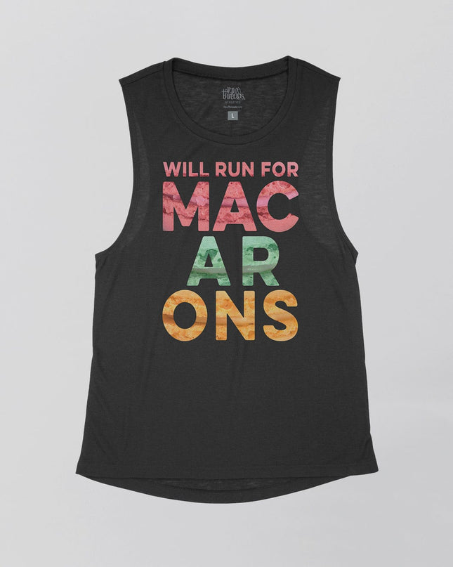Will run for Macarons Flowy Tank