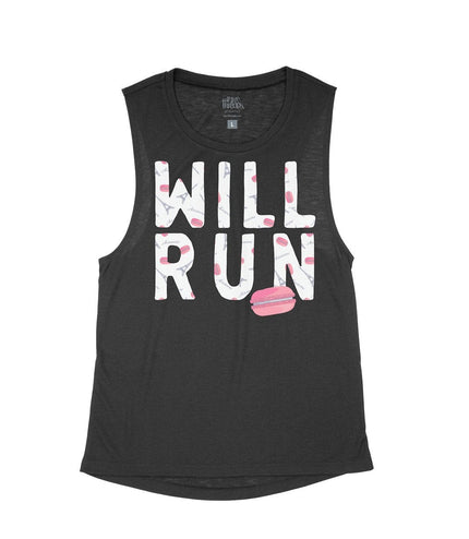 Will run for Pink Macarons Flowy Tank
