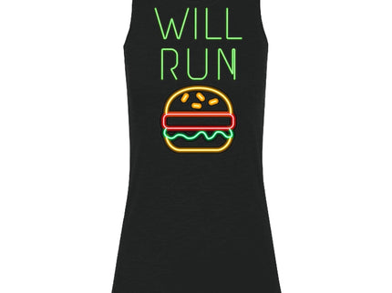 Will Run for HAMBURGERS Neon