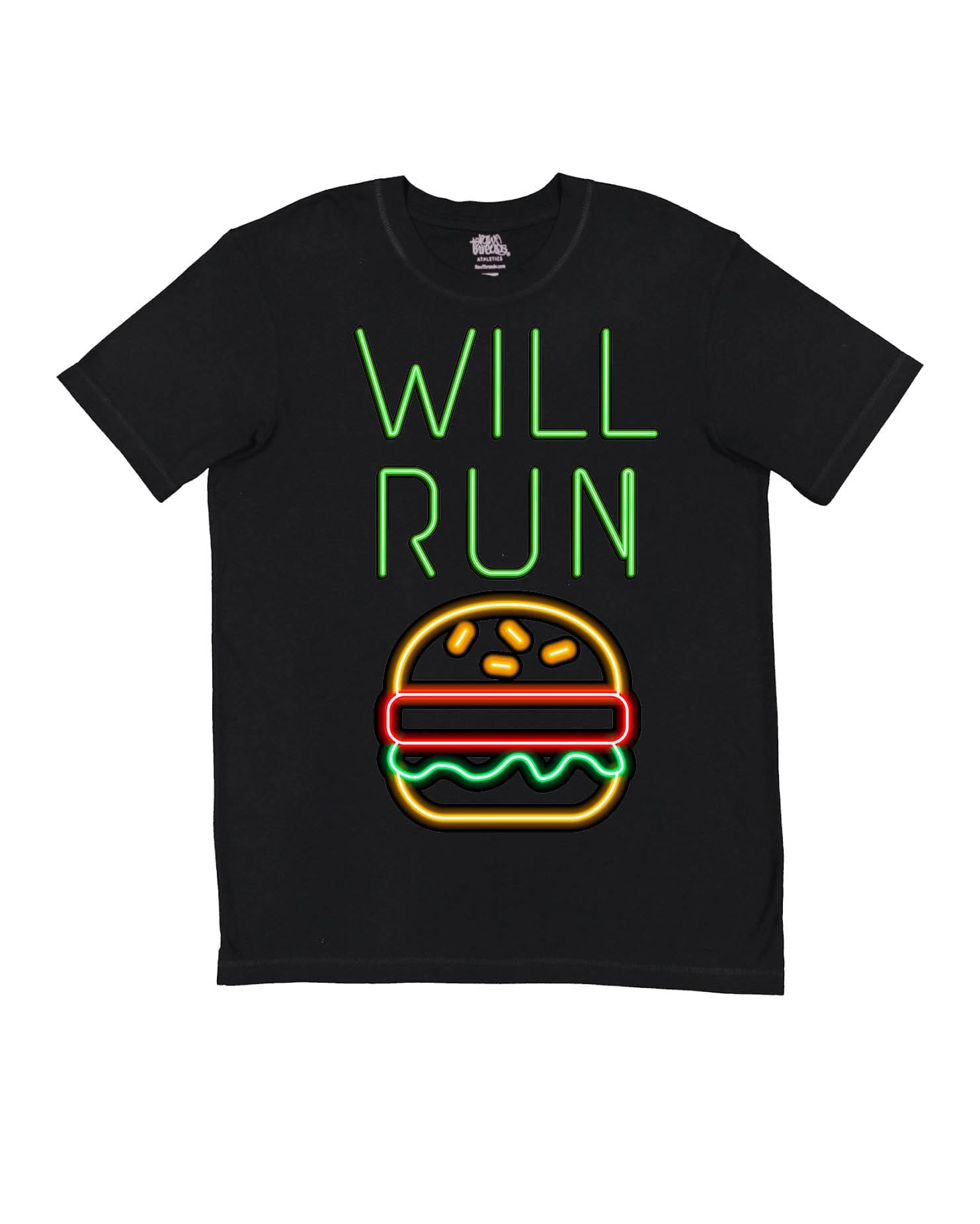 Will Run for HAMBURGERS Neon