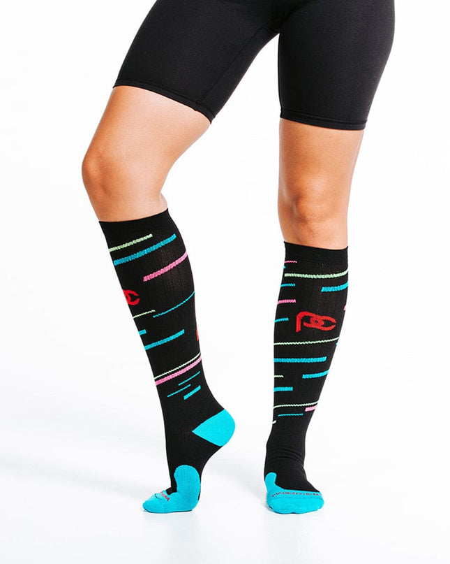 Marathon, Black with Neon Stripes