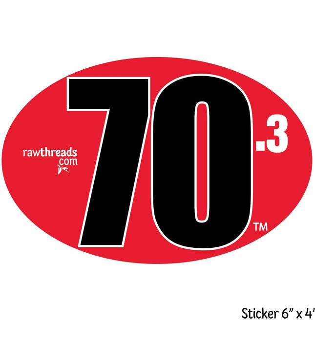 70.3 Black Type Sticker