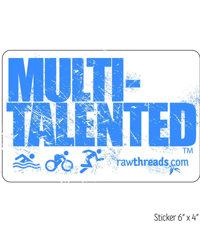 Multi-Talented Sticker in Blue