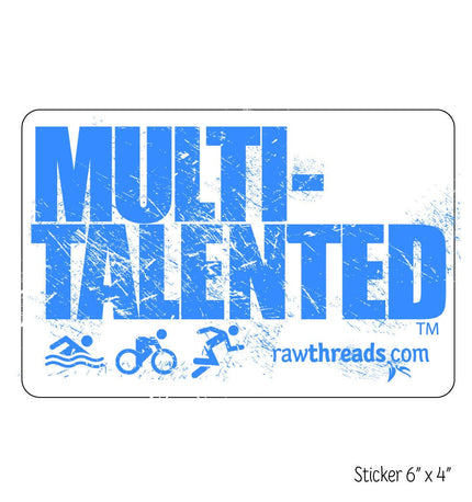 Multi-Talented Sticker in Blue