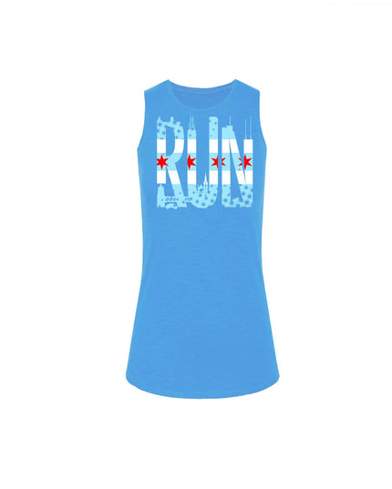 Windy City Big Run Ocean Blue Core Tank