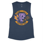 Heather Navy Flowy Tank