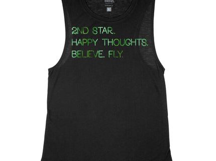 2nd Star. Happy Thoughts. Believe. Fly.
