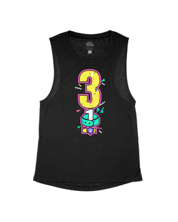 Black Flowy Tank / XS