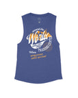 Heather Navy Flowy Tank