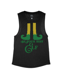 Black Flowy Tank / XS