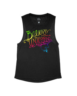 Black Flowy Tank / XS