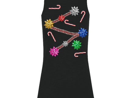 Bows and Candy Cane Christmas Sweater