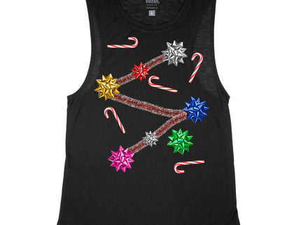 Bows and Candy Cane Christmas Sweater