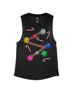 Black Flowy Tank / XS