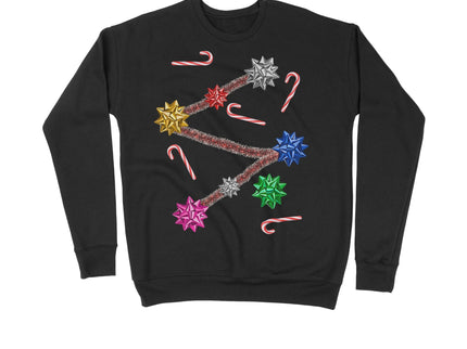 Bows and Candy Cane Christmas Sweater