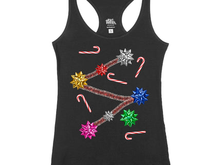 Bows and Candy Cane Christmas Sweater