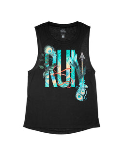 Black Flowy Tank / XS