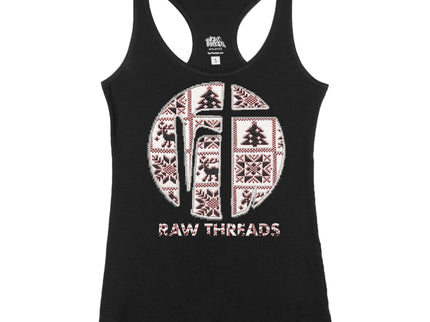 Cable Knit Sweater Raw Threads Logo