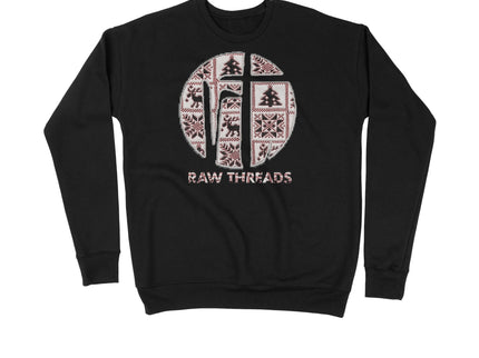 Cable Knit Sweater Raw Threads Logo