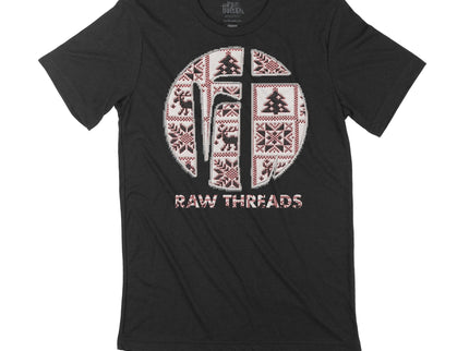 Cable Knit Sweater Raw Threads Logo