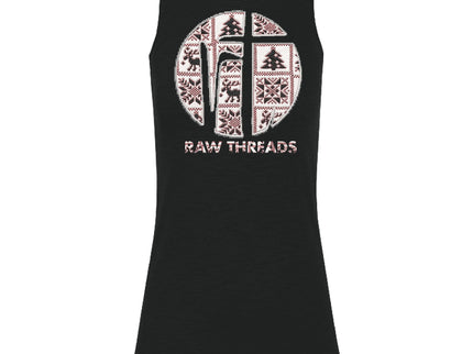 Cable Knit Sweater Raw Threads Logo