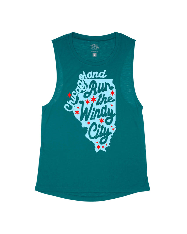 Chicagoland Run the Windy City Flowy Tank