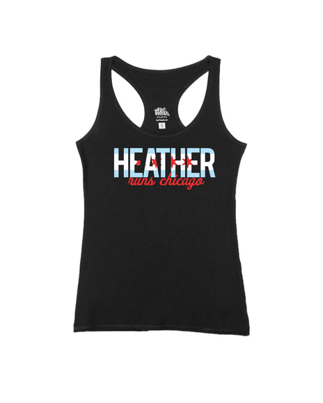 Custom Name Chicago Flag