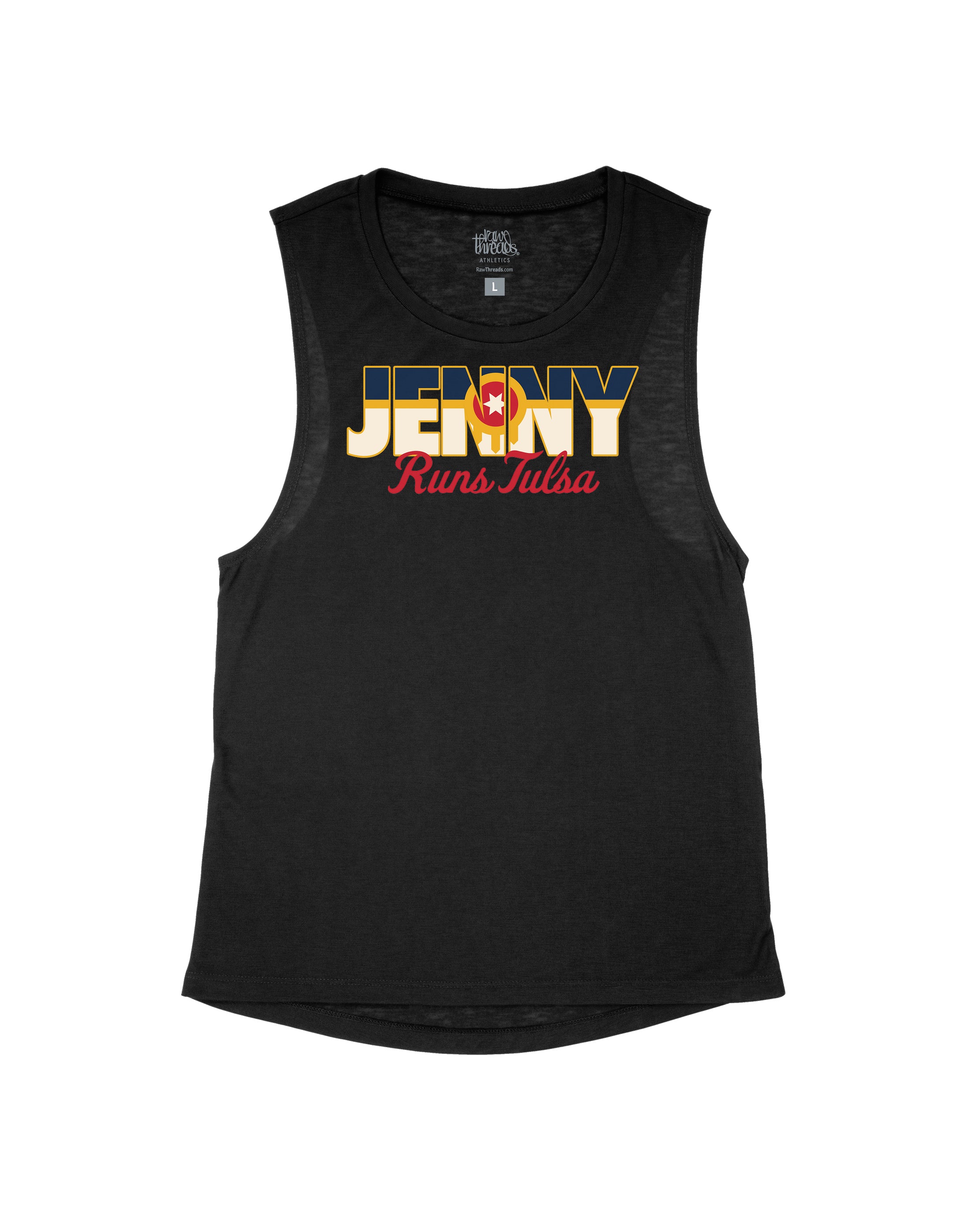 Custom Name Runs Tulsa Flag