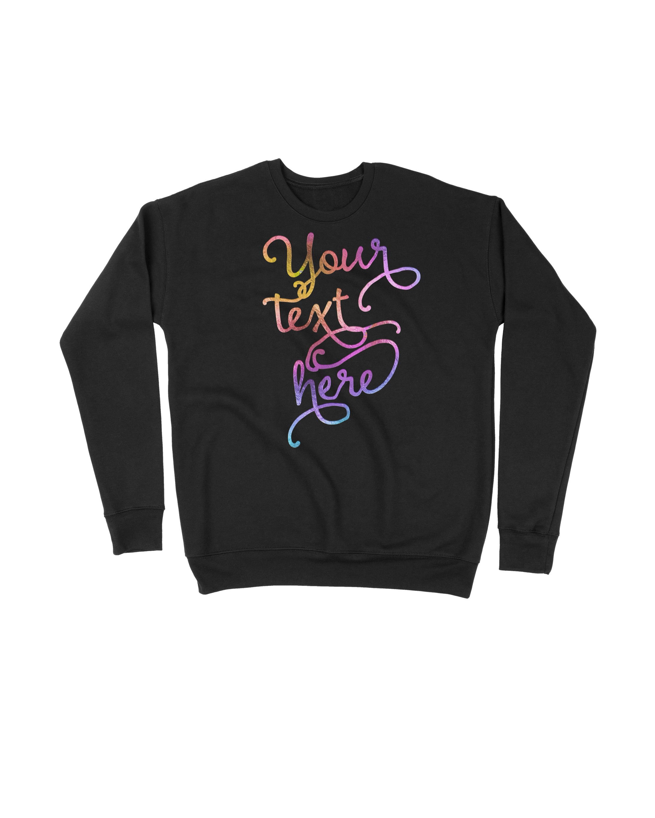 CUSTOMIZE YOUR OWN IRIDESCENT SCRIPT