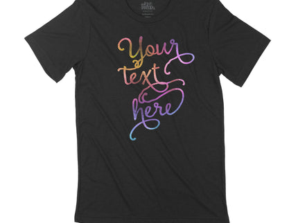 CUSTOMIZE YOUR OWN IRIDESCENT SCRIPT