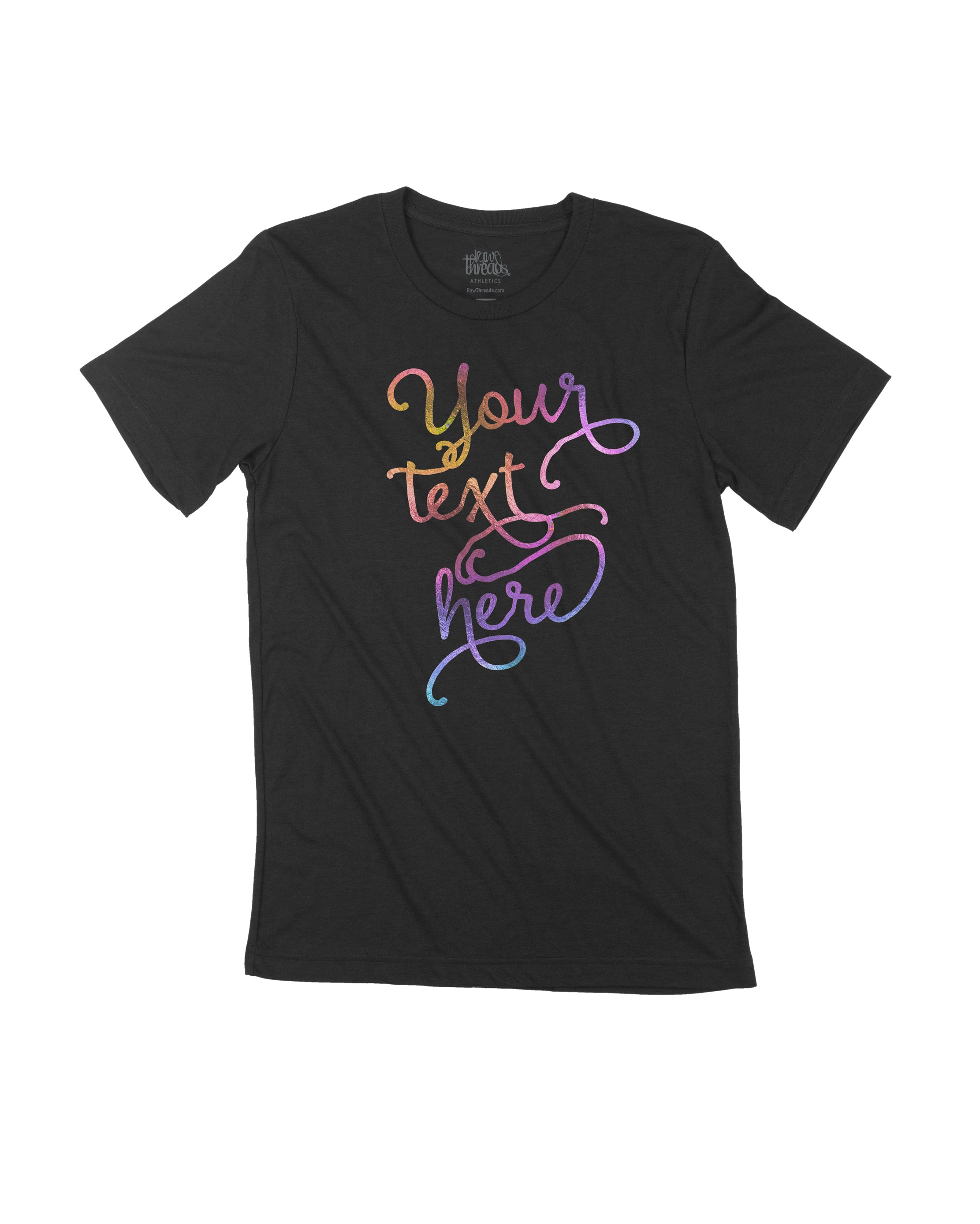 CUSTOMIZE YOUR OWN IRIDESCENT SCRIPT