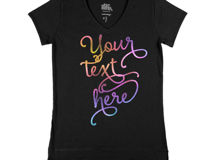 CUSTOMIZE YOUR OWN IRIDESCENT SCRIPT