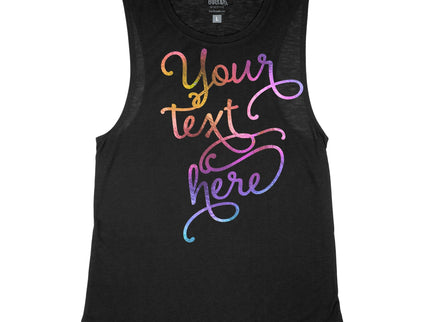 CUSTOMIZE YOUR OWN IRIDESCENT SCRIPT