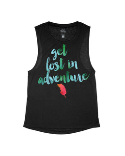 Black Flowy Tank / XS