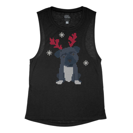 Gray Dog Christmas Sweater