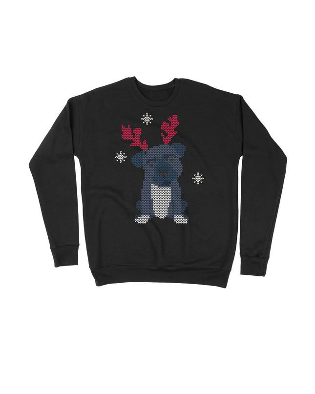 Gray Dog Christmas Sweater