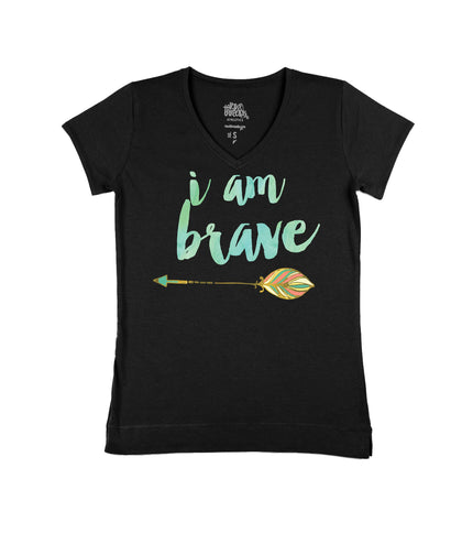 I am Brave (Coral/Green Arrow)