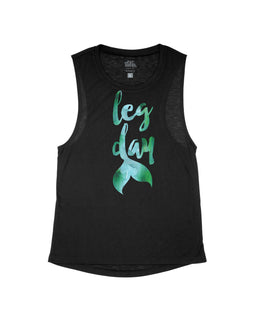 Black Flowy Tank / S