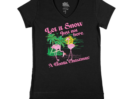 Let it Snow Just Not Here Flamingos