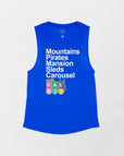 Royal Blue Flowy Tank