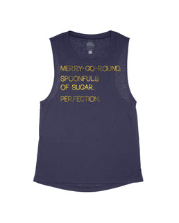 Midnight Flowy Tank / Small