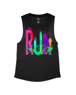 Black Flowy Tank / XS