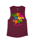 Maroon Flowy Tank