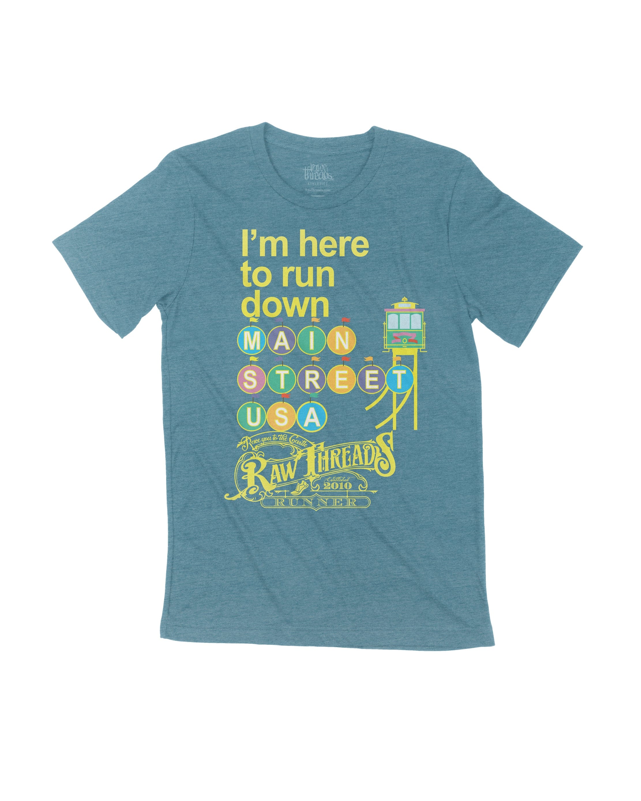 Pastel I'm here to run Main Street
